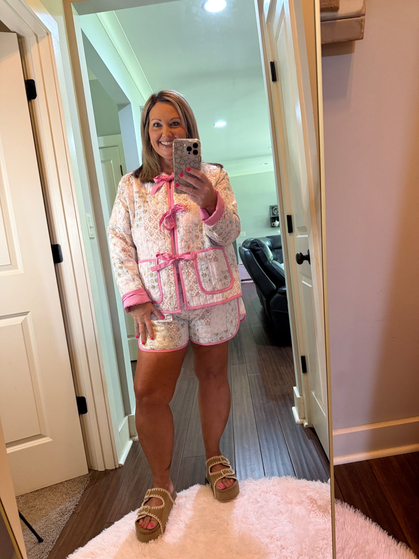 QUINN QUILTED SHORTS