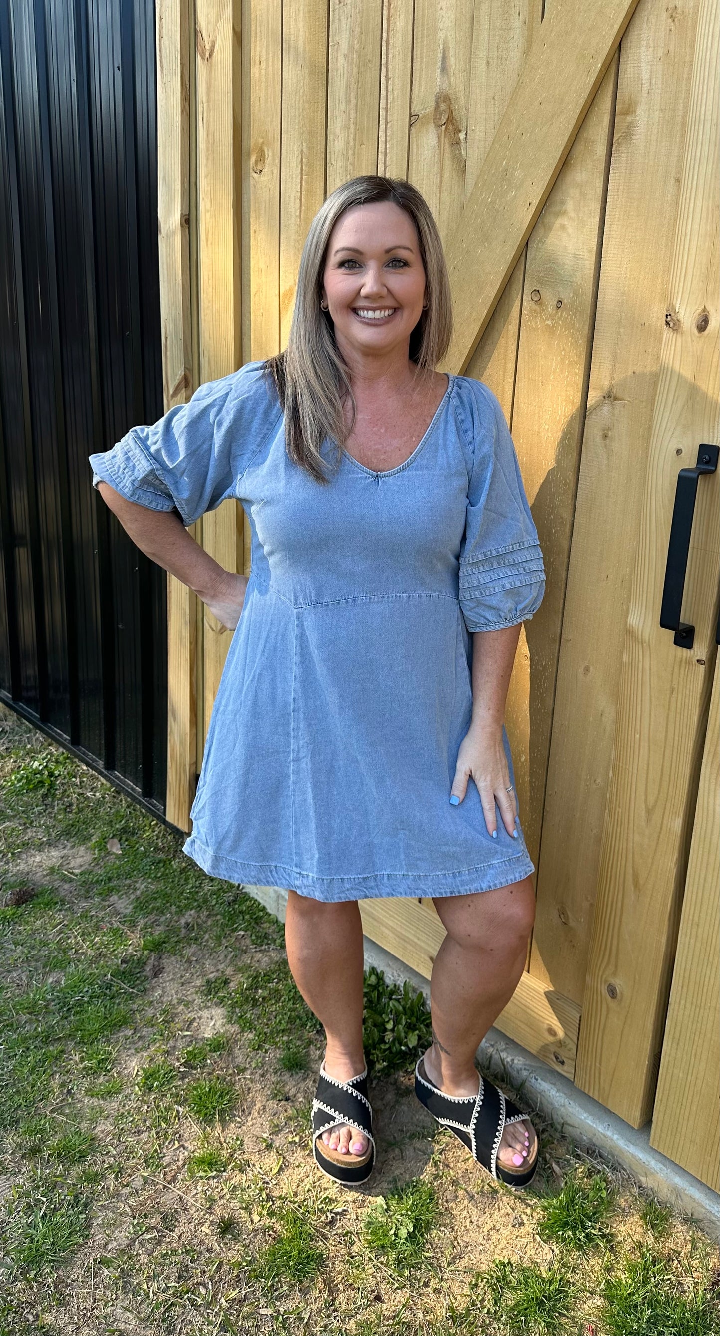 MILLIE DENIM DRESS