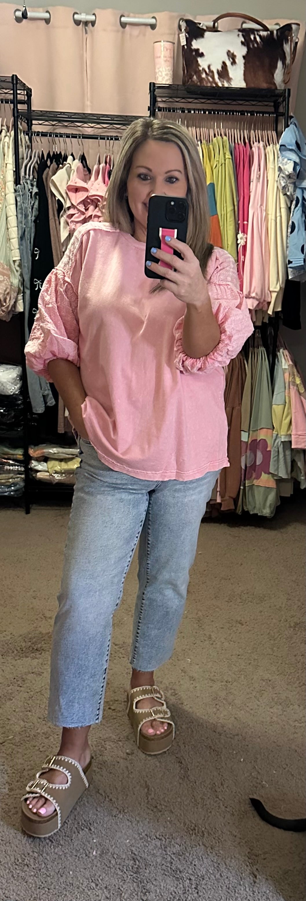 BLAIR EYELET BLOUSE