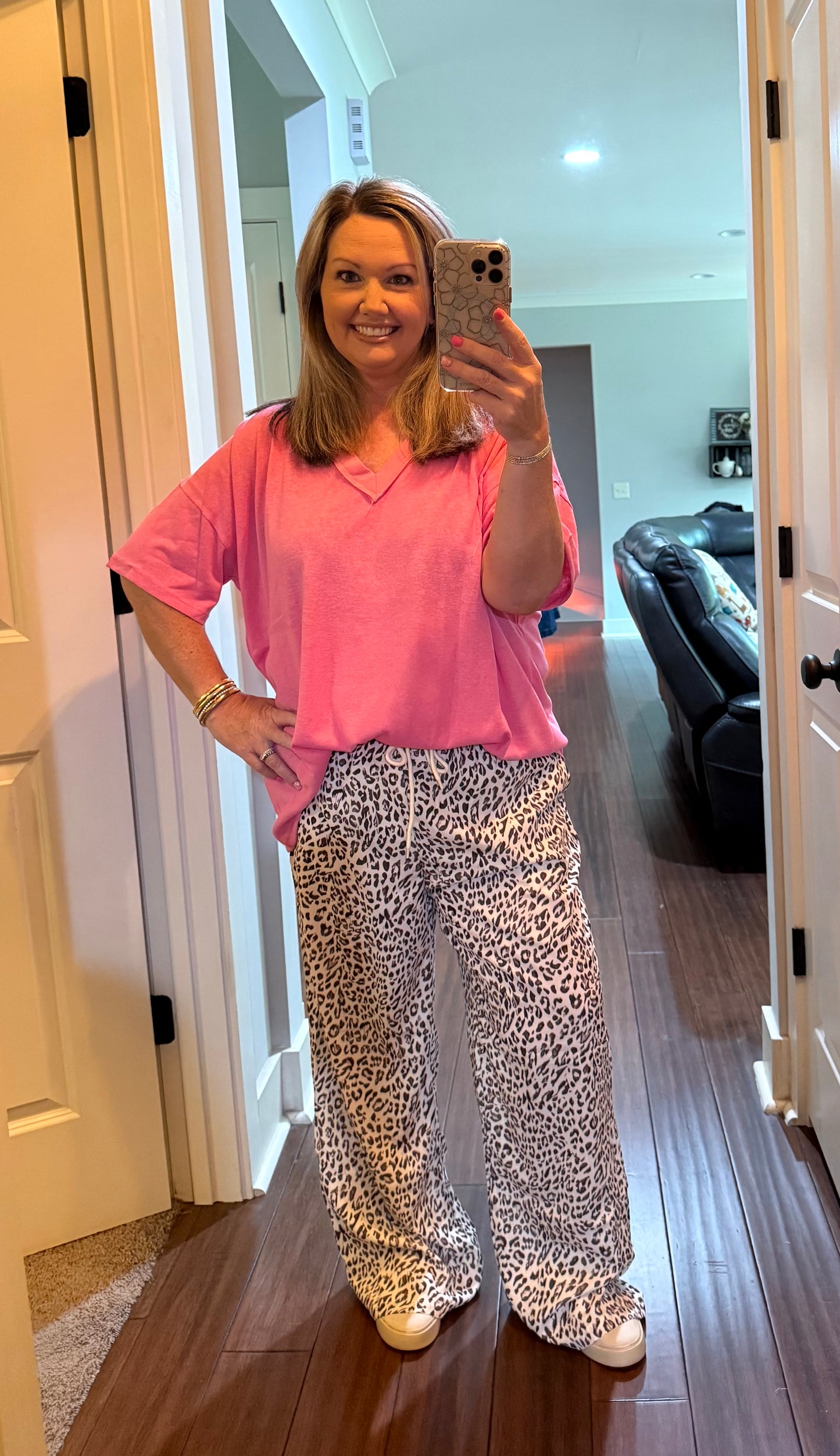 LEOPARD CASUAL PANTS