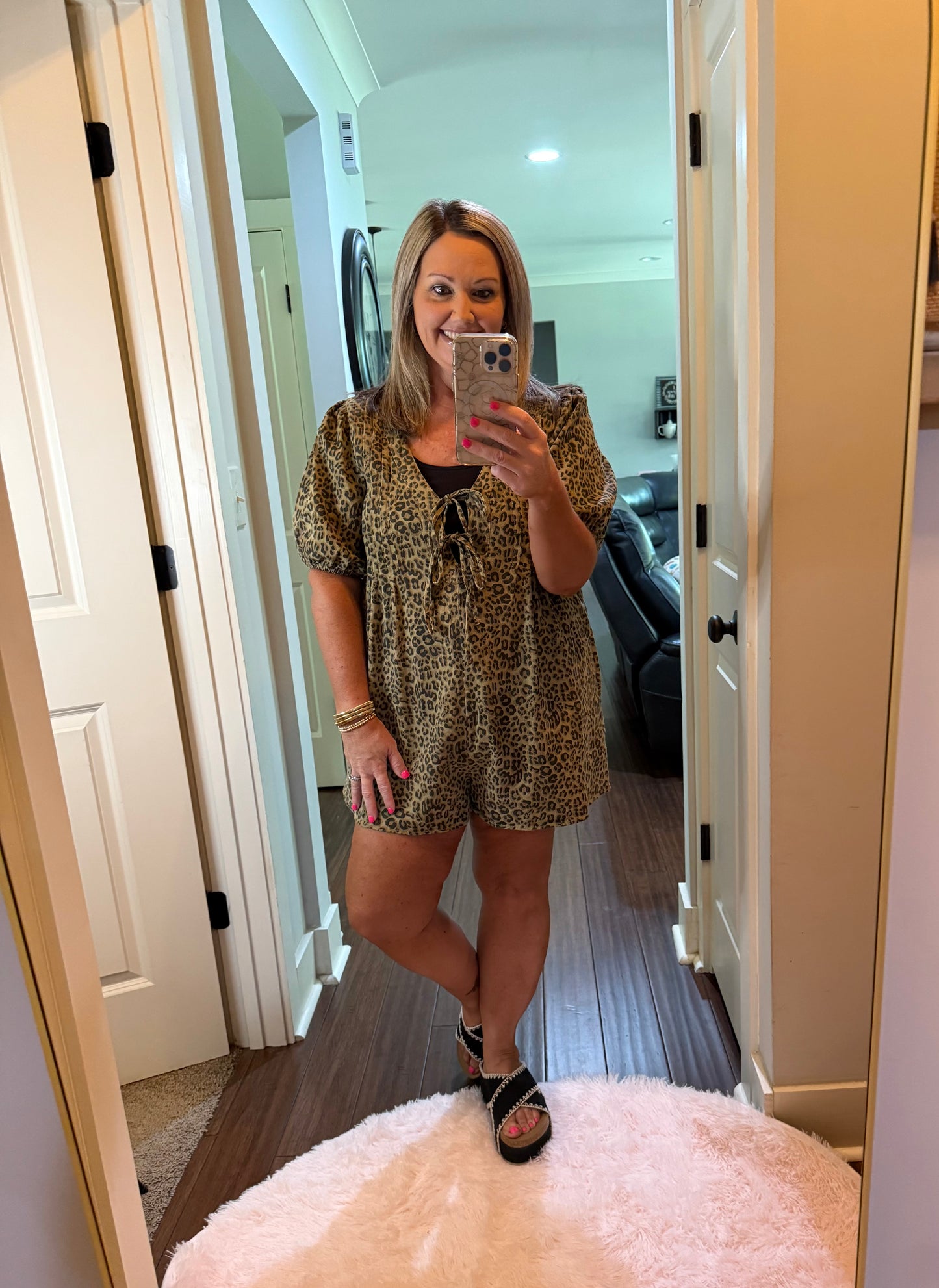 LEOPARD ROMPER