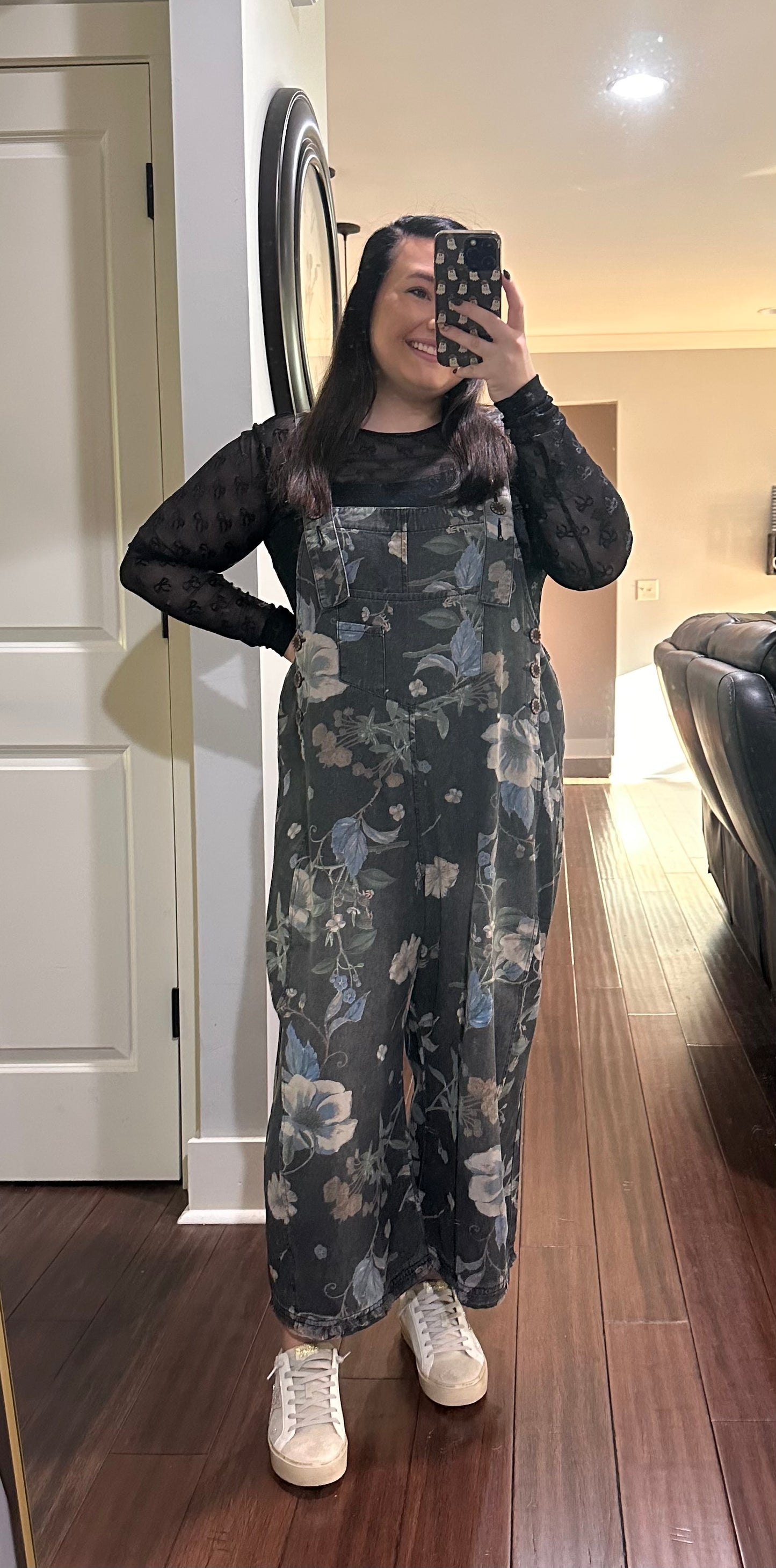 OLIVE CROPPED OVERALLS