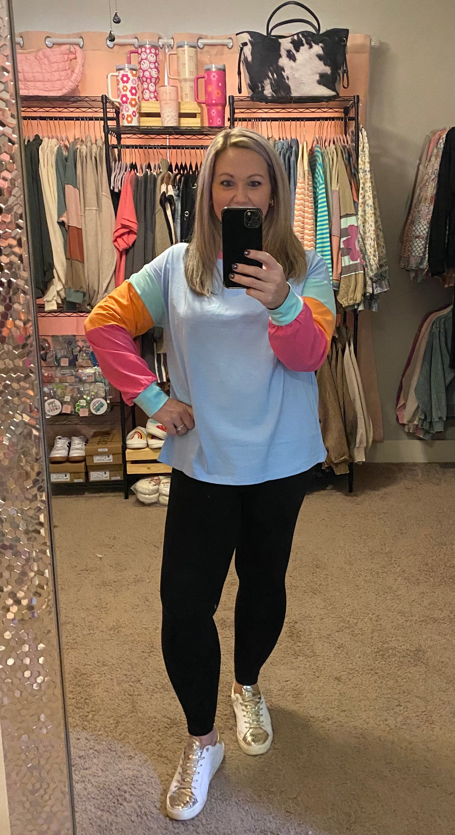 MERRITT COLOR BLOCK TOP