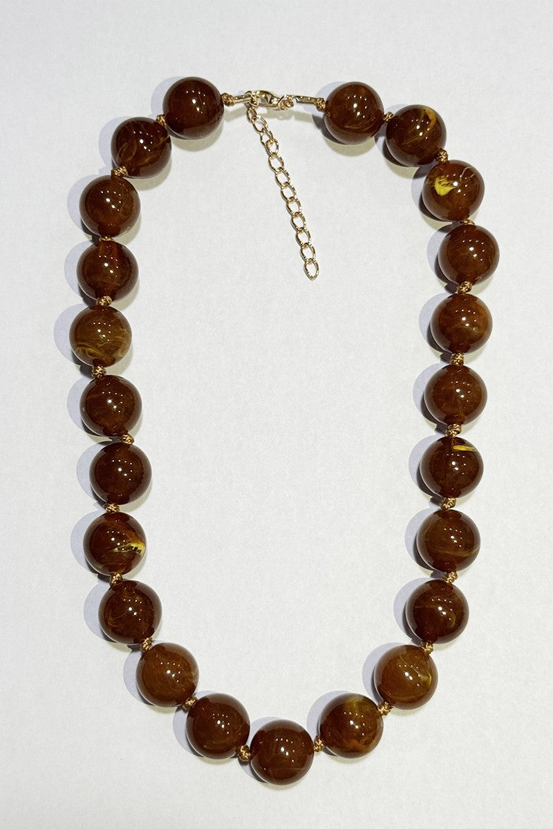 ROUND BEAD ROPE NECKLACE