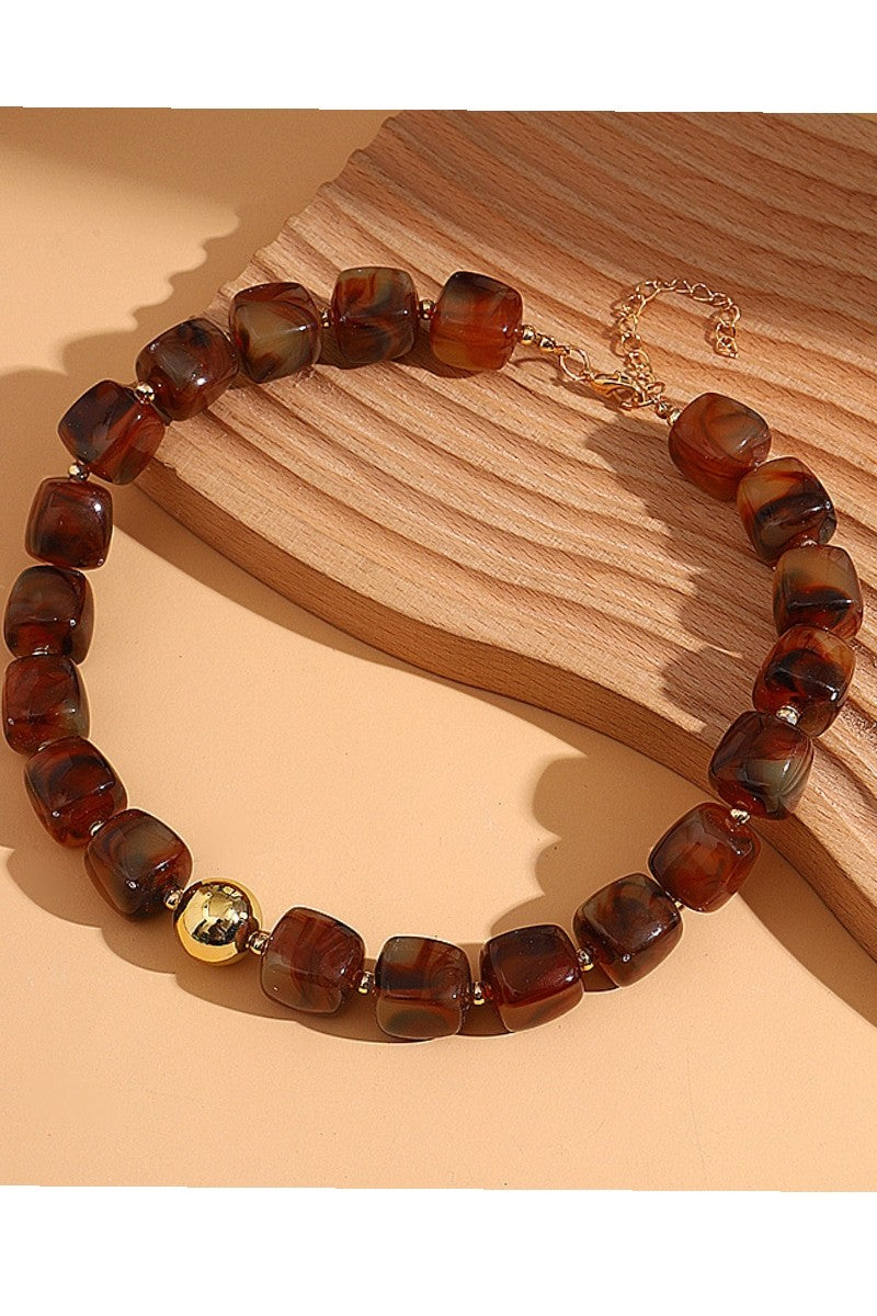 RESIN BEAD NECKLACE