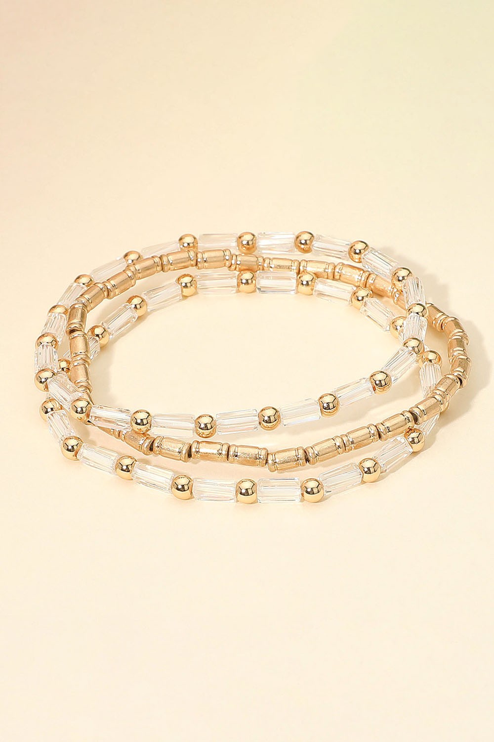 TUBE BEADED STRETCH BRACELETS
