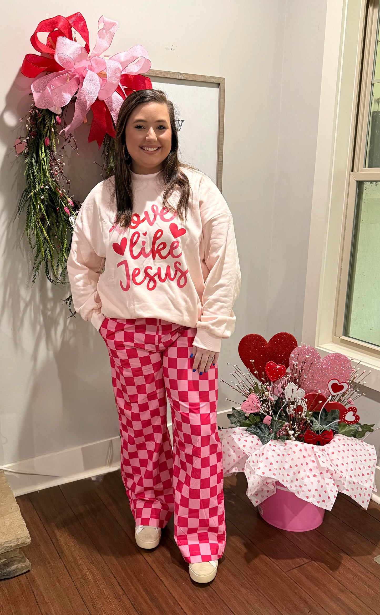 LULU MAC CHECKERBOARD PANTS