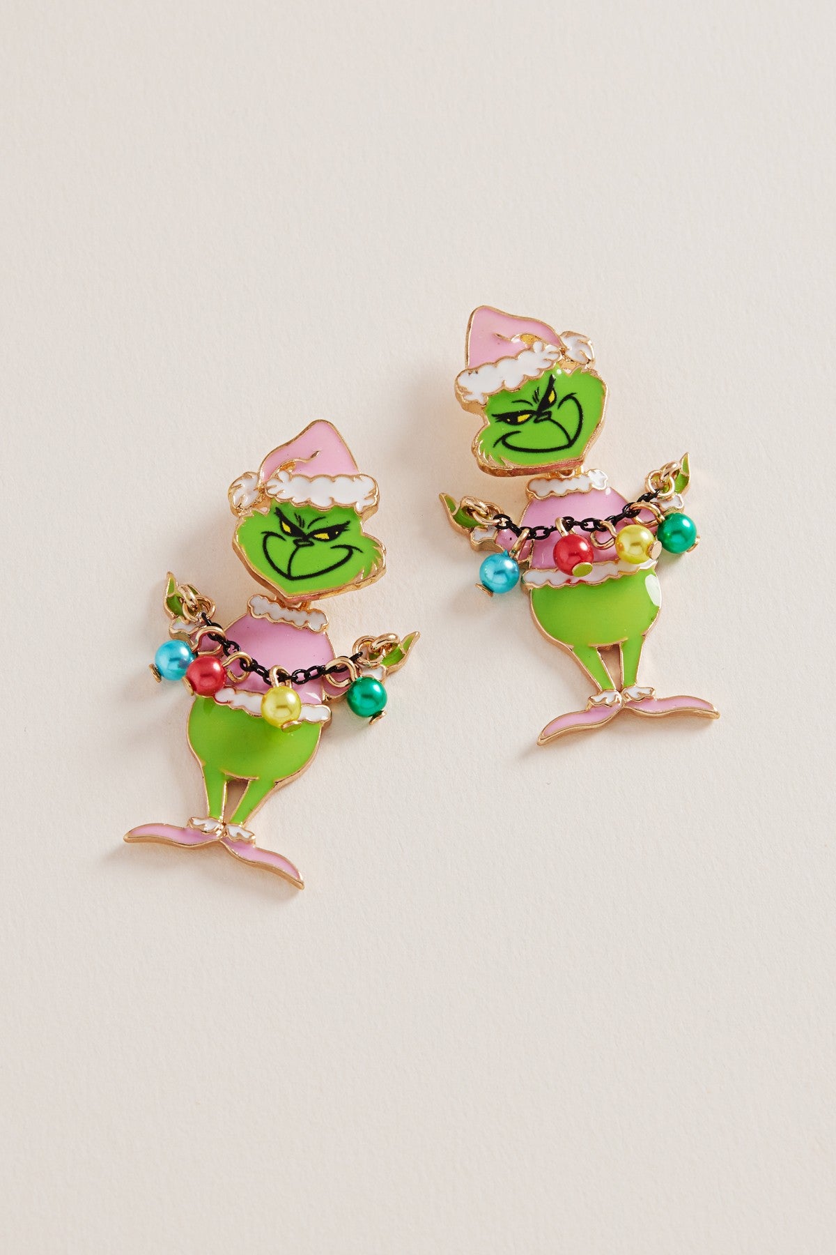 GRINCH ORNAMENT EARRINGS