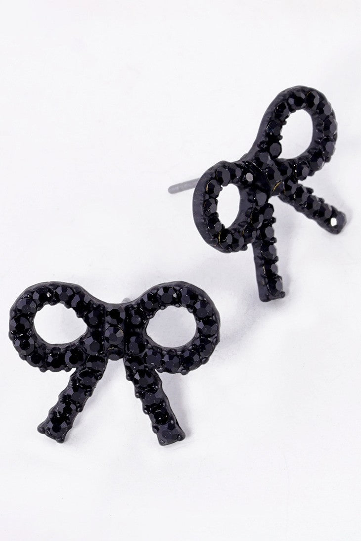 RIBBON STUD EARRINGS