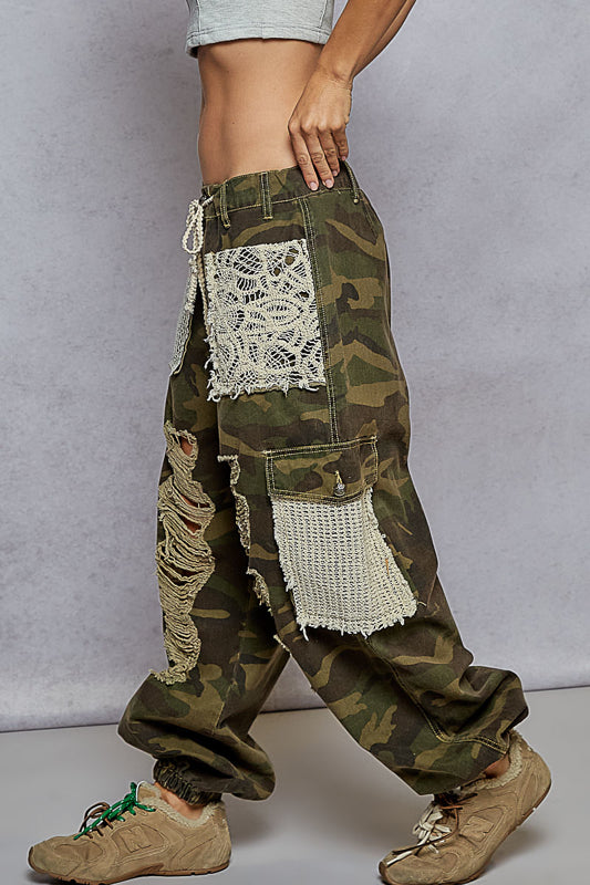 JANE CAMO JOGGER PANTS