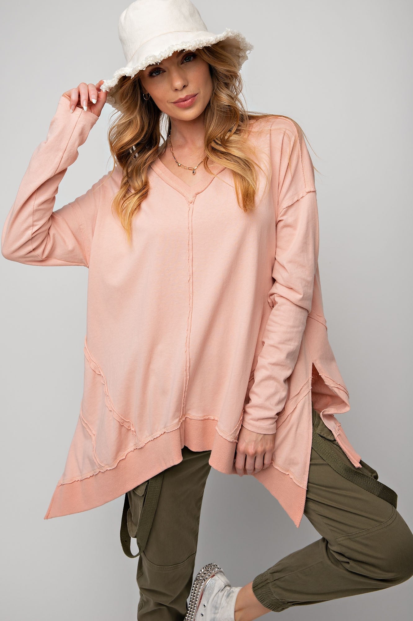Shark Bite Hem Tunic