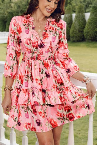 AMANDA FRILL DRESS
