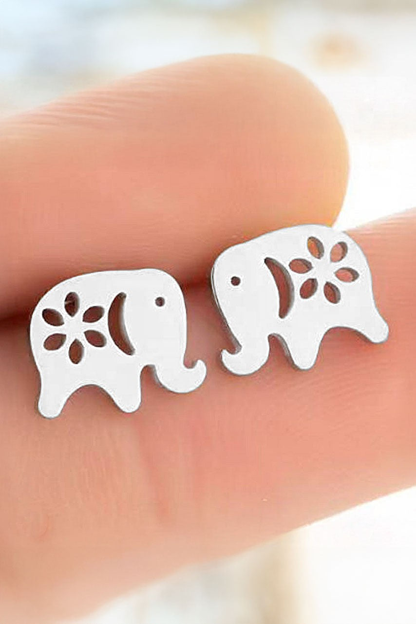 ELEPHANT STUD EARRINGS