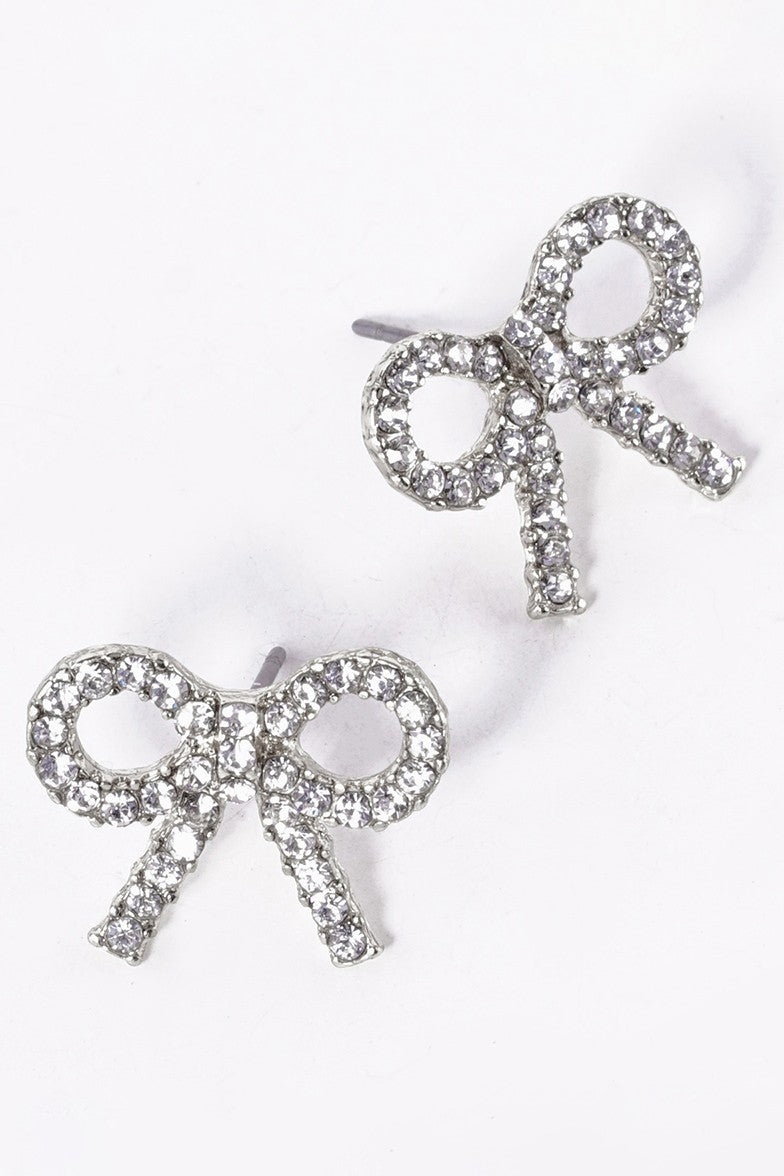 RIBBON STUD EARRINGS