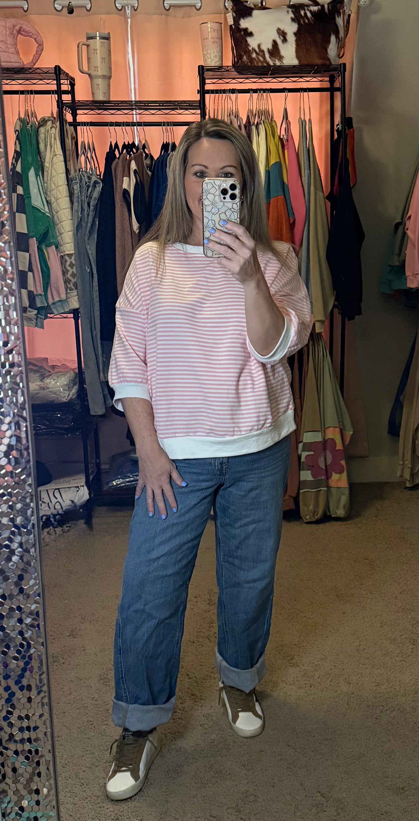 BETTY STRIPED TOP