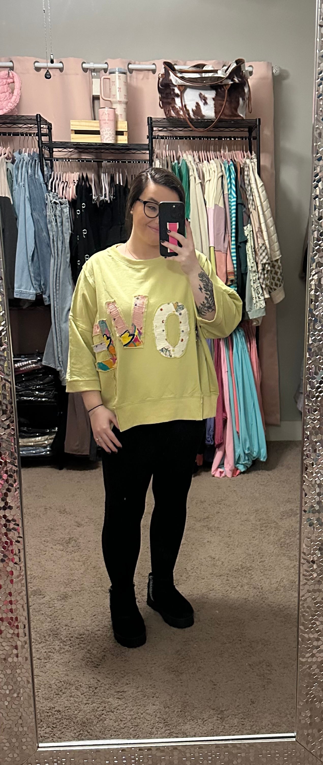 LOVE PULLOVER 3/4 SLEEVES
