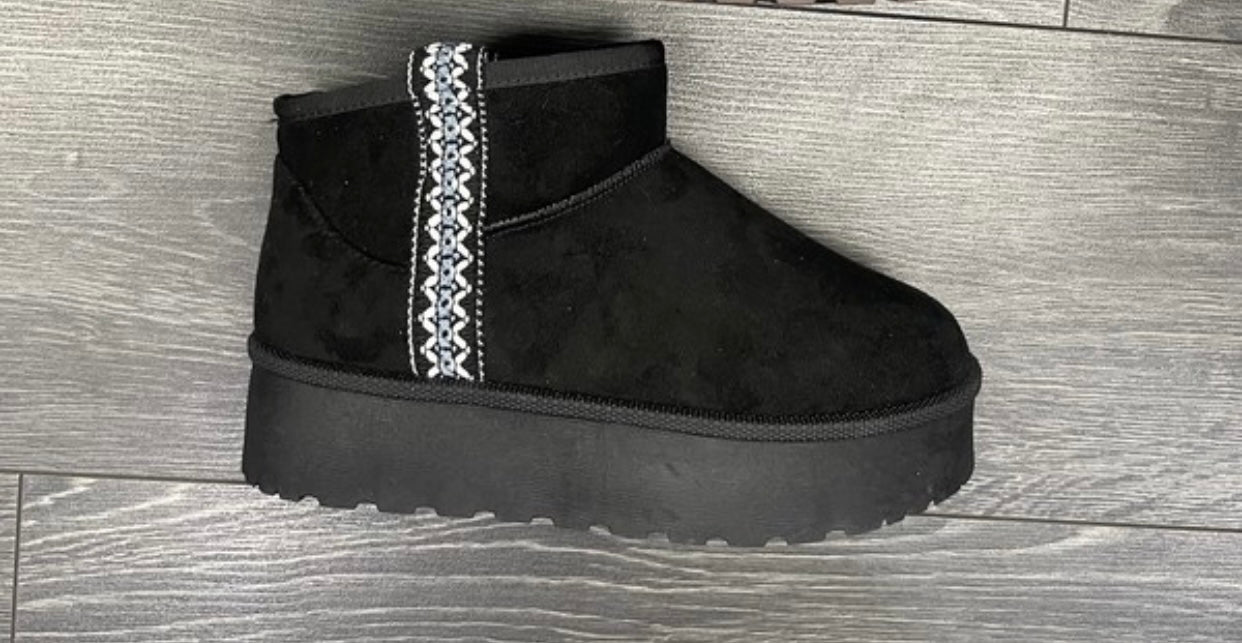 FUR LINED ANKLE BOOTIES