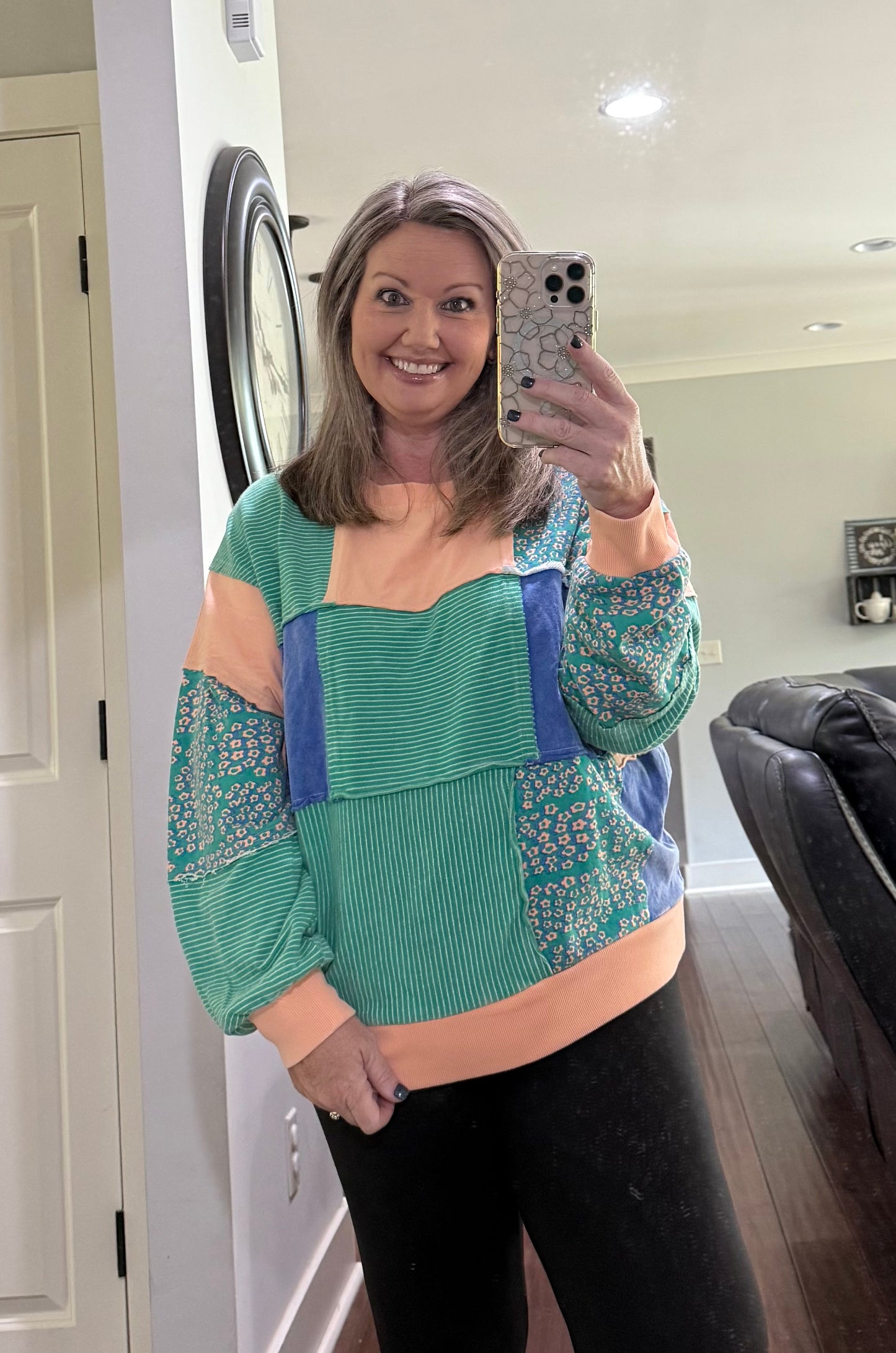 NADIA PATCHWORK PULLOVER