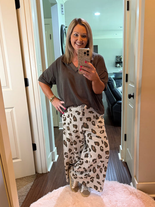 ANIMAL PRINT PANTS