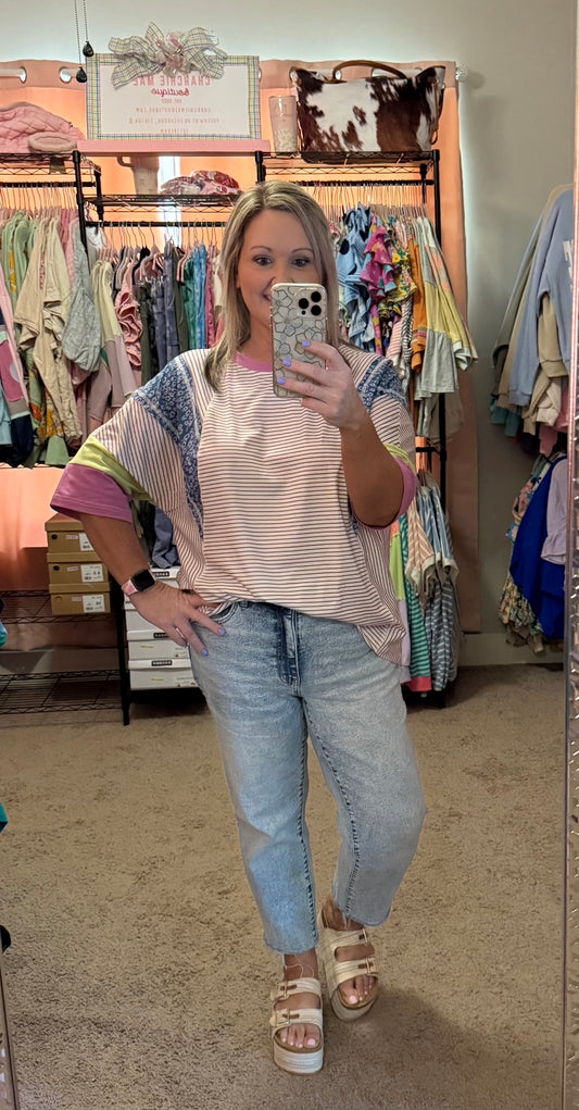 JORDAN STRIPED TOP