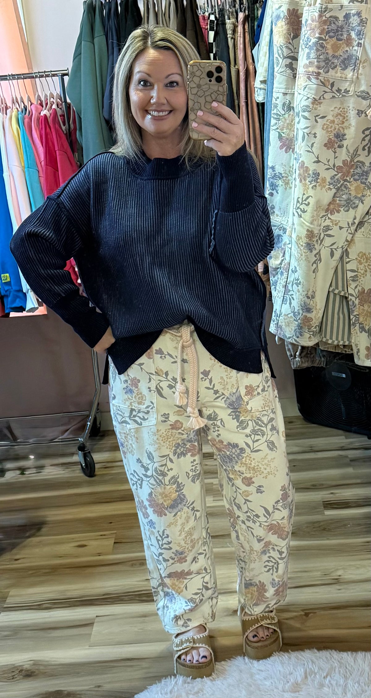 GRETA TWO TONED SWEATER