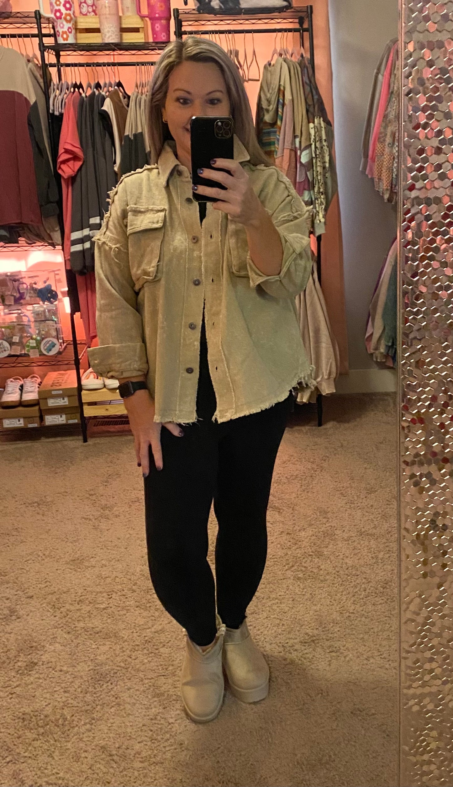 MANDY DENIM SHACKET