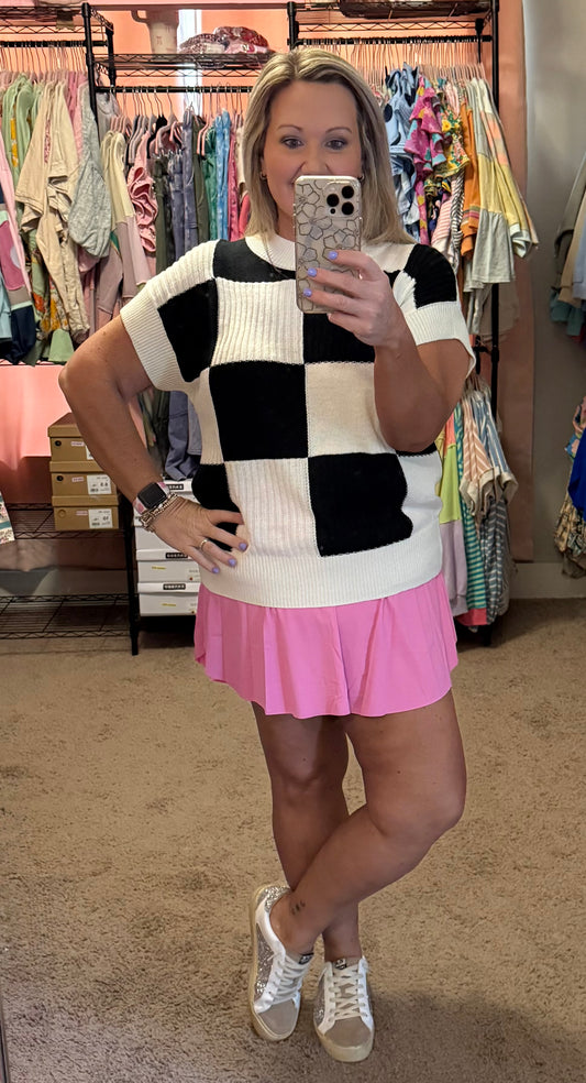 LILLY SHORT SLEEVE SWEATER