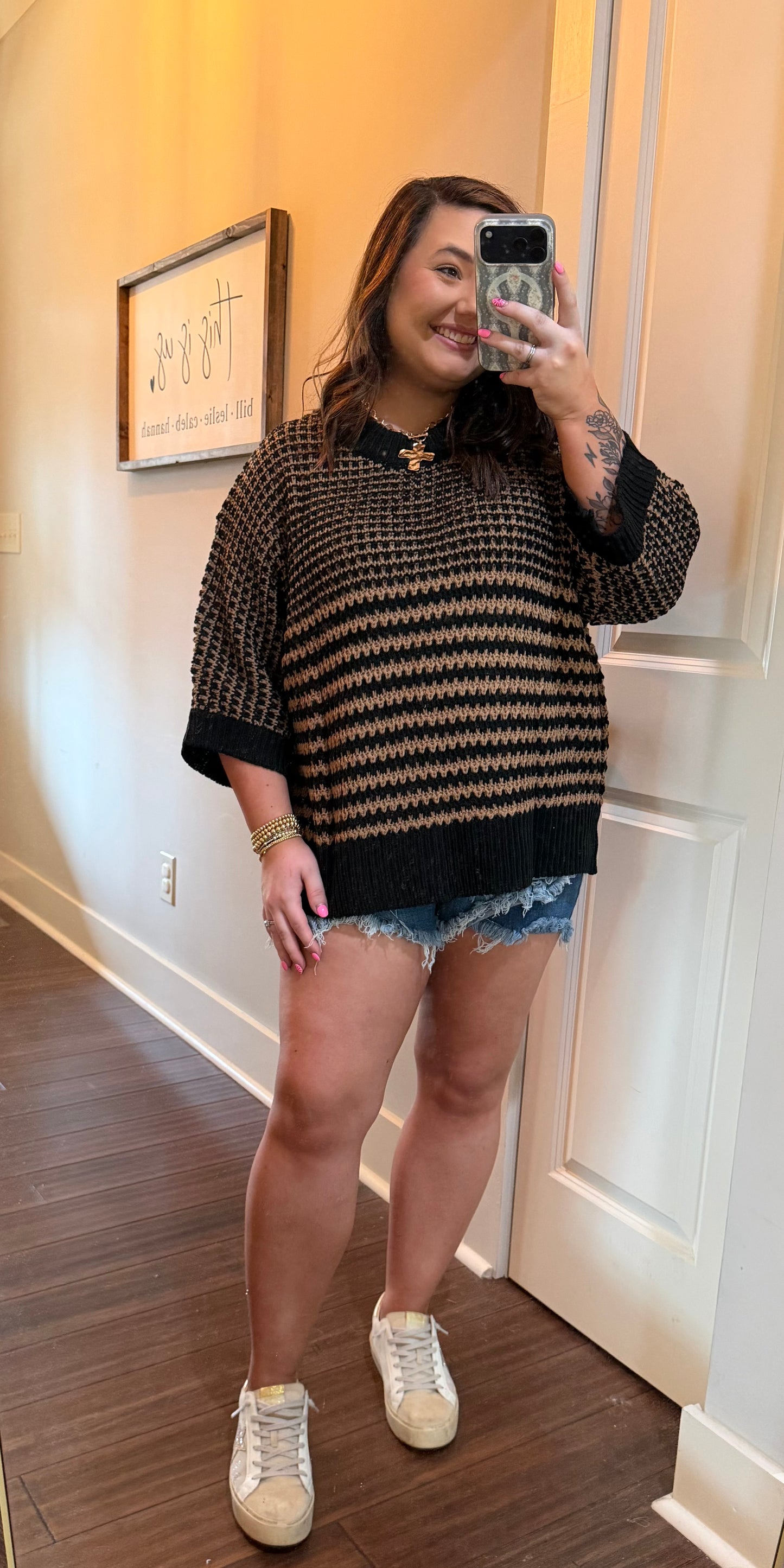DRAPED SLOUCHY SWEATER