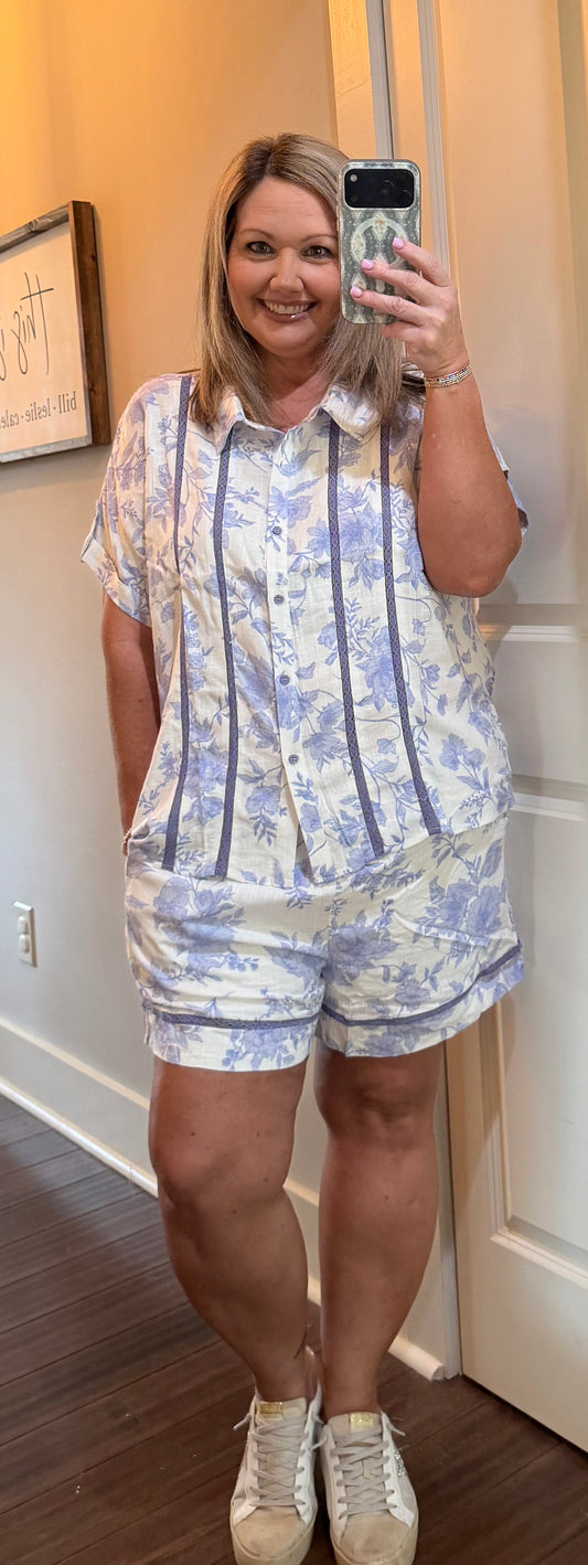 OPAL LINEN SHORT SET