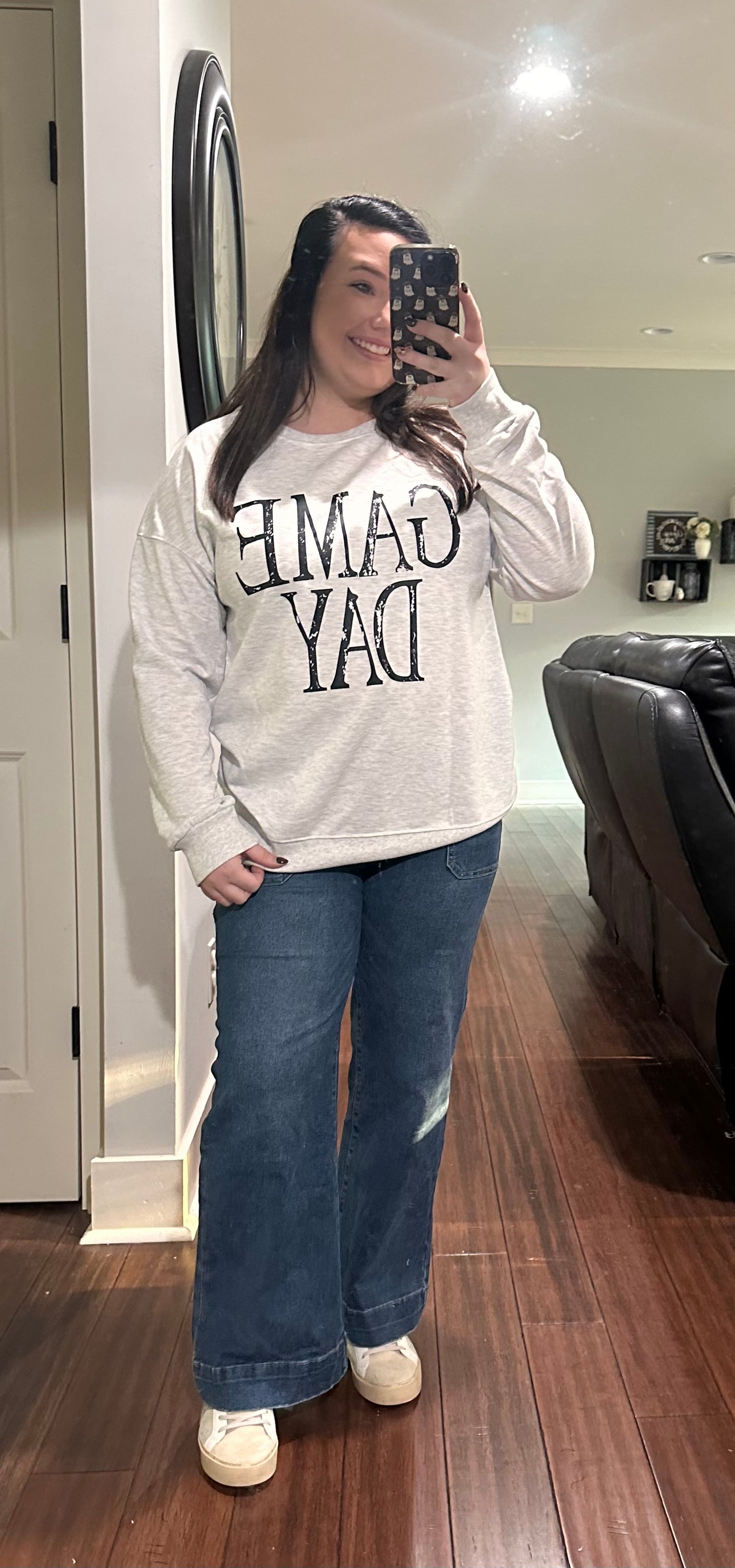 VINTAGE GAME DAY BAGGY SWEATSHIRT