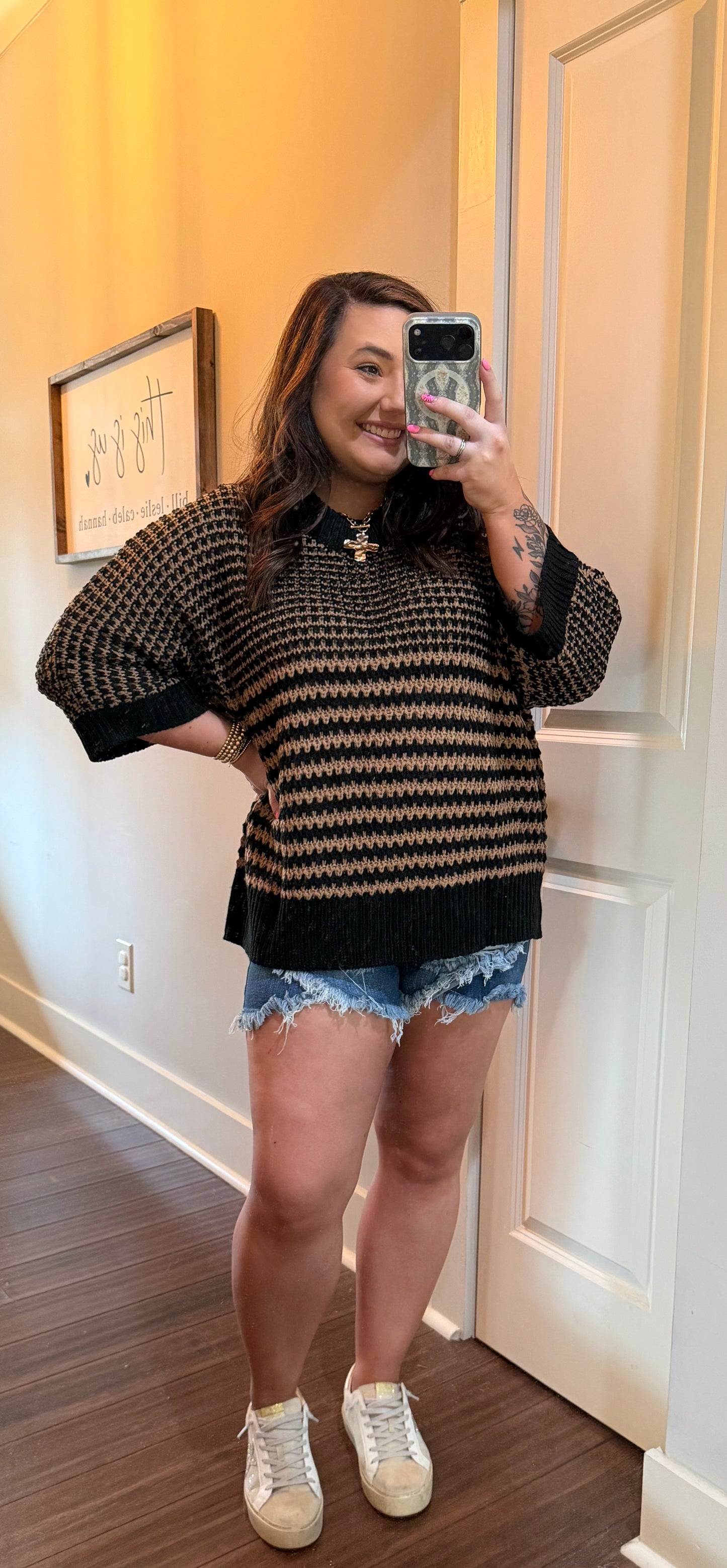DRAPED SLOUCHY SWEATER