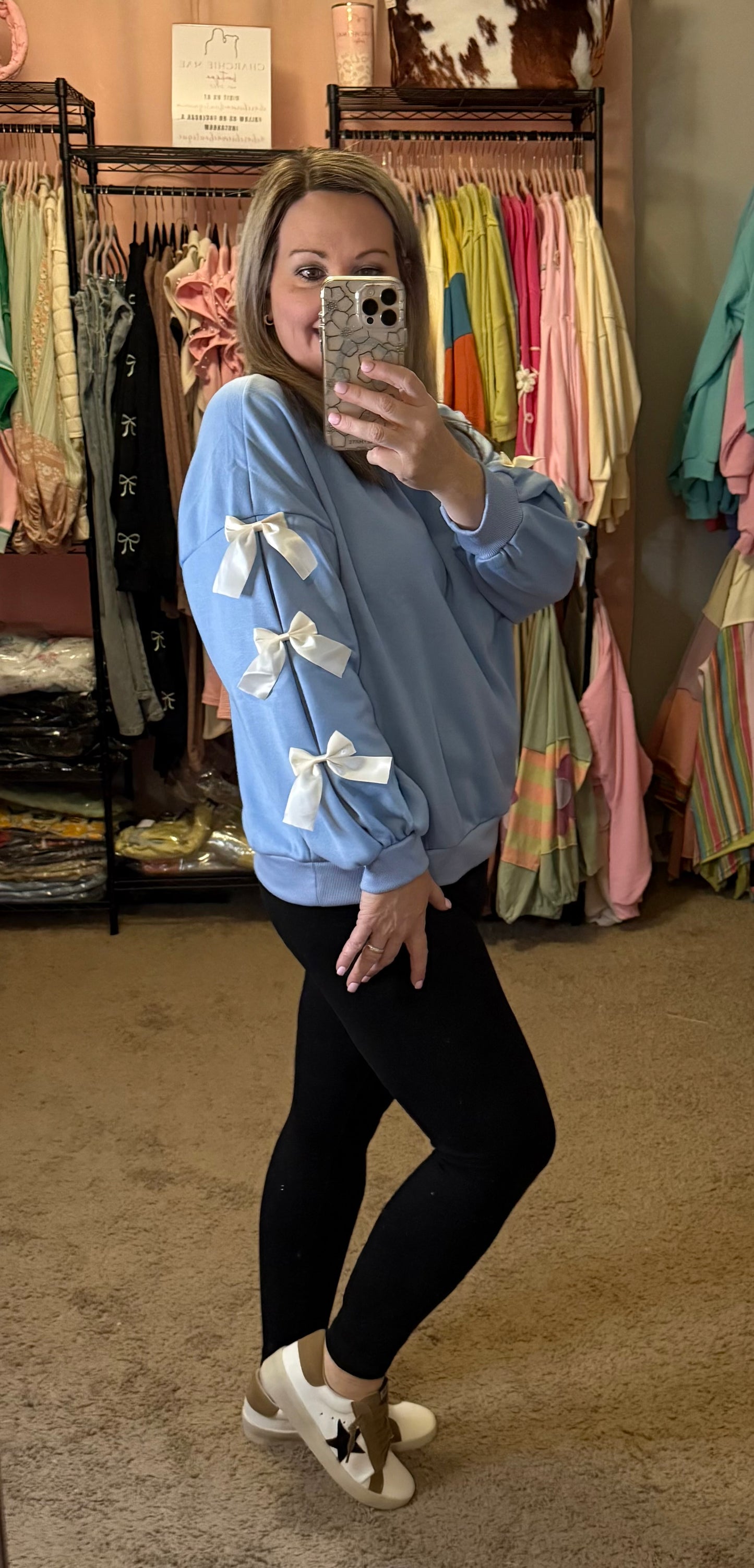 MONICA BOW PULLOVER