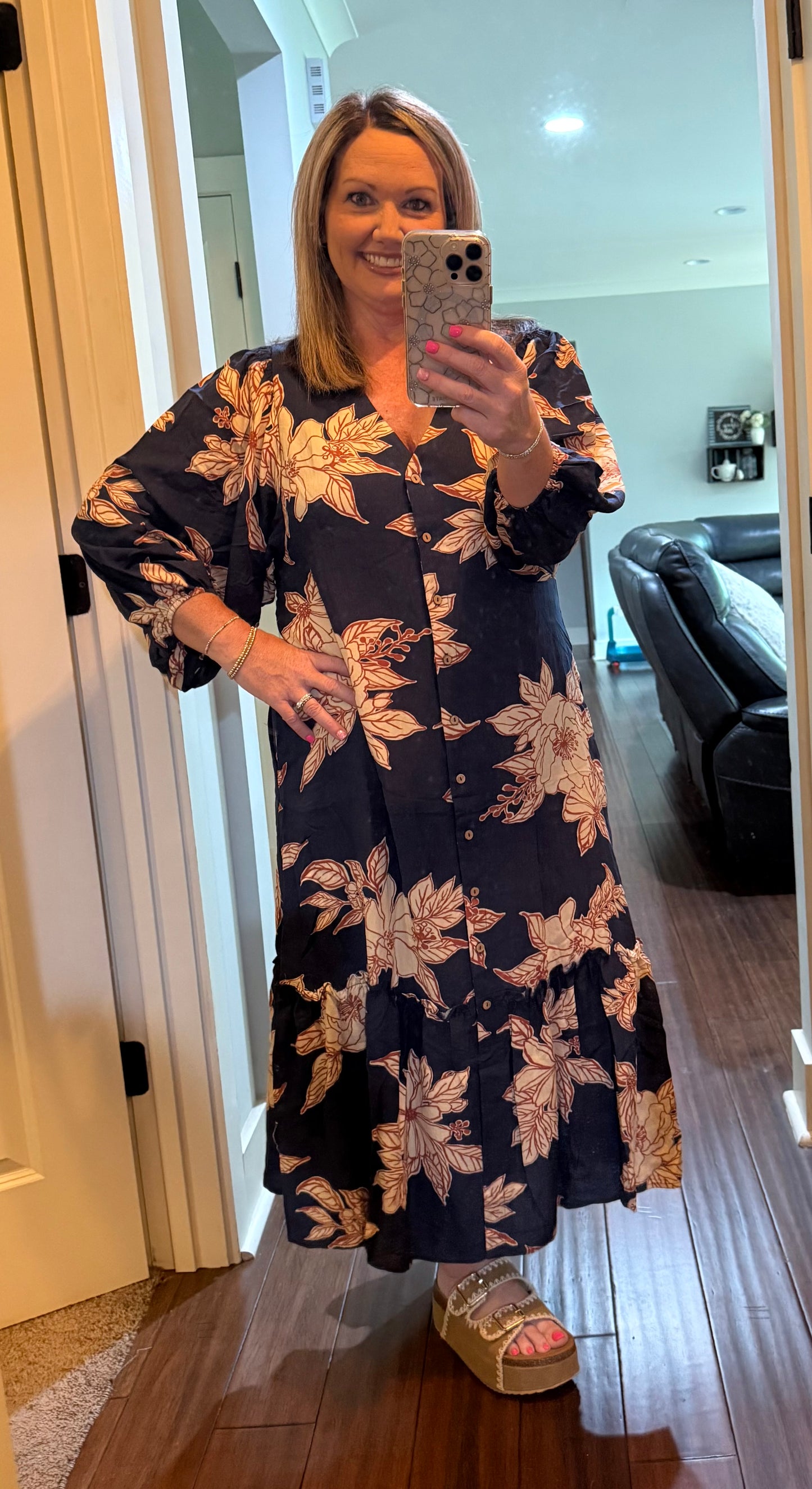 FALLING FOR YOU MAXI DRESS(SMALL-3X)