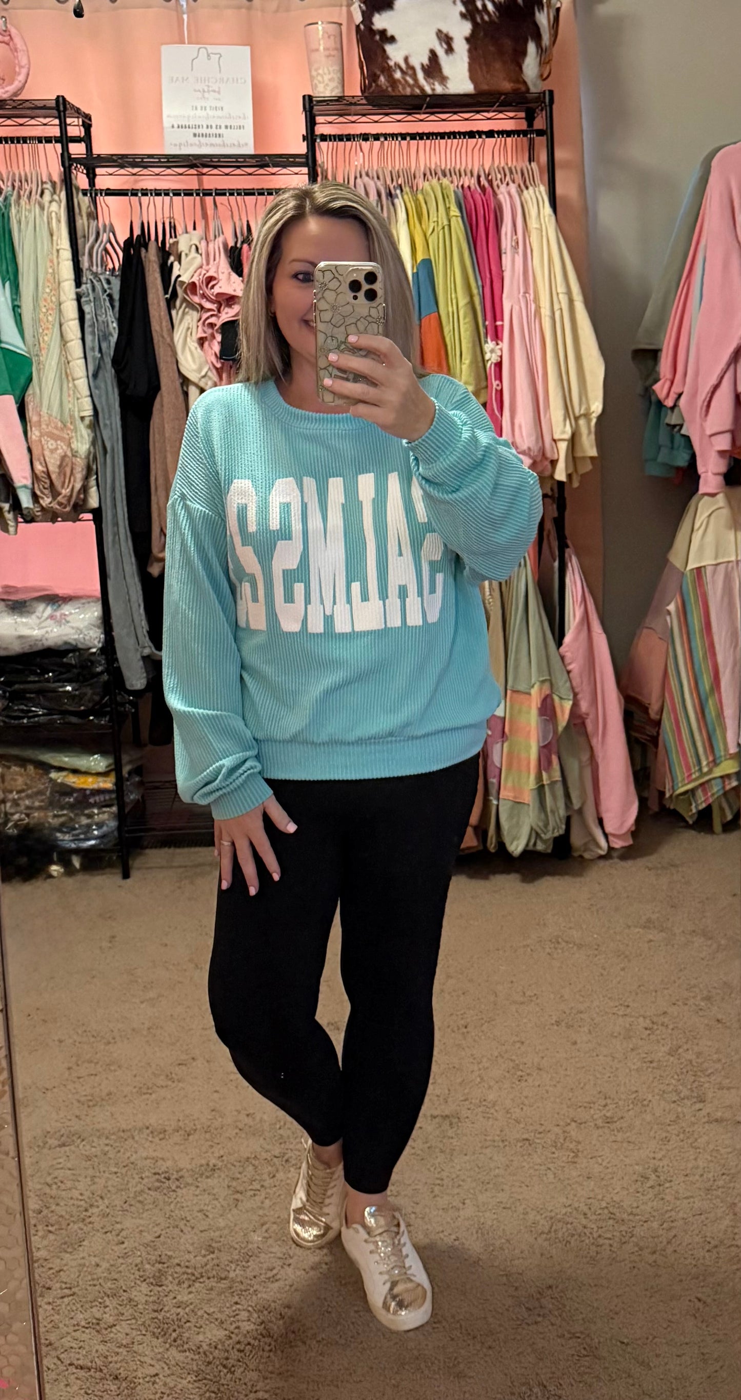 PSALMS 23 RIBBED PULLOVER