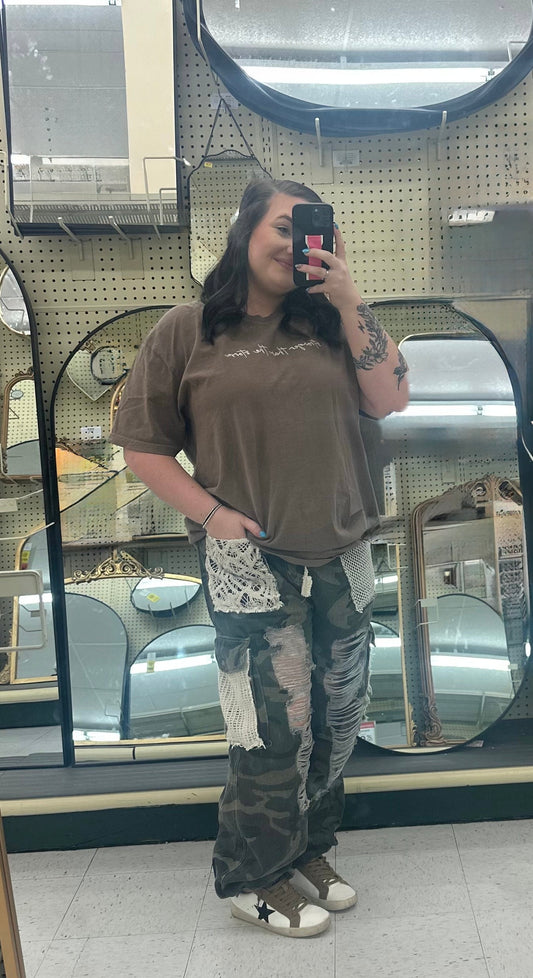 JANE CAMO JOGGER PANTS