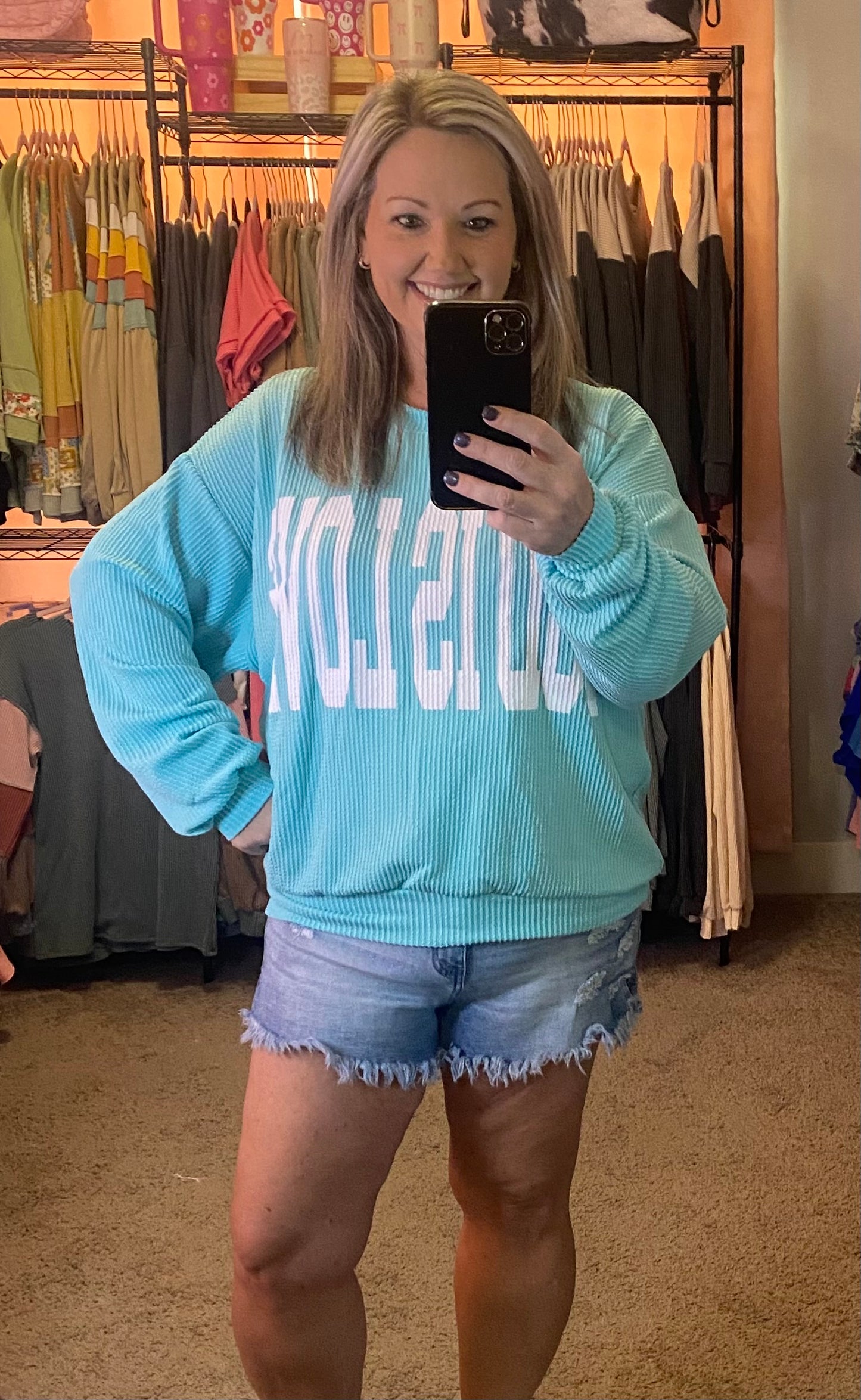 GOD IS LOVE RIBBED PULLOVER