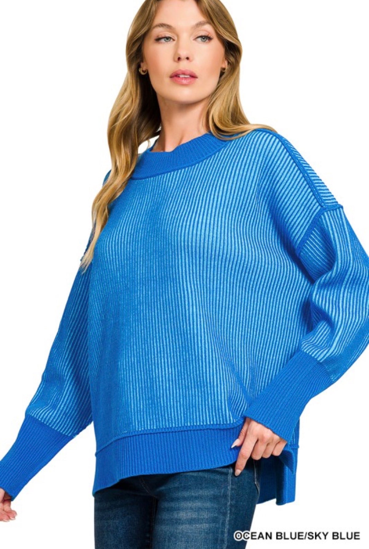 GRETA TWO TONED SWEATER