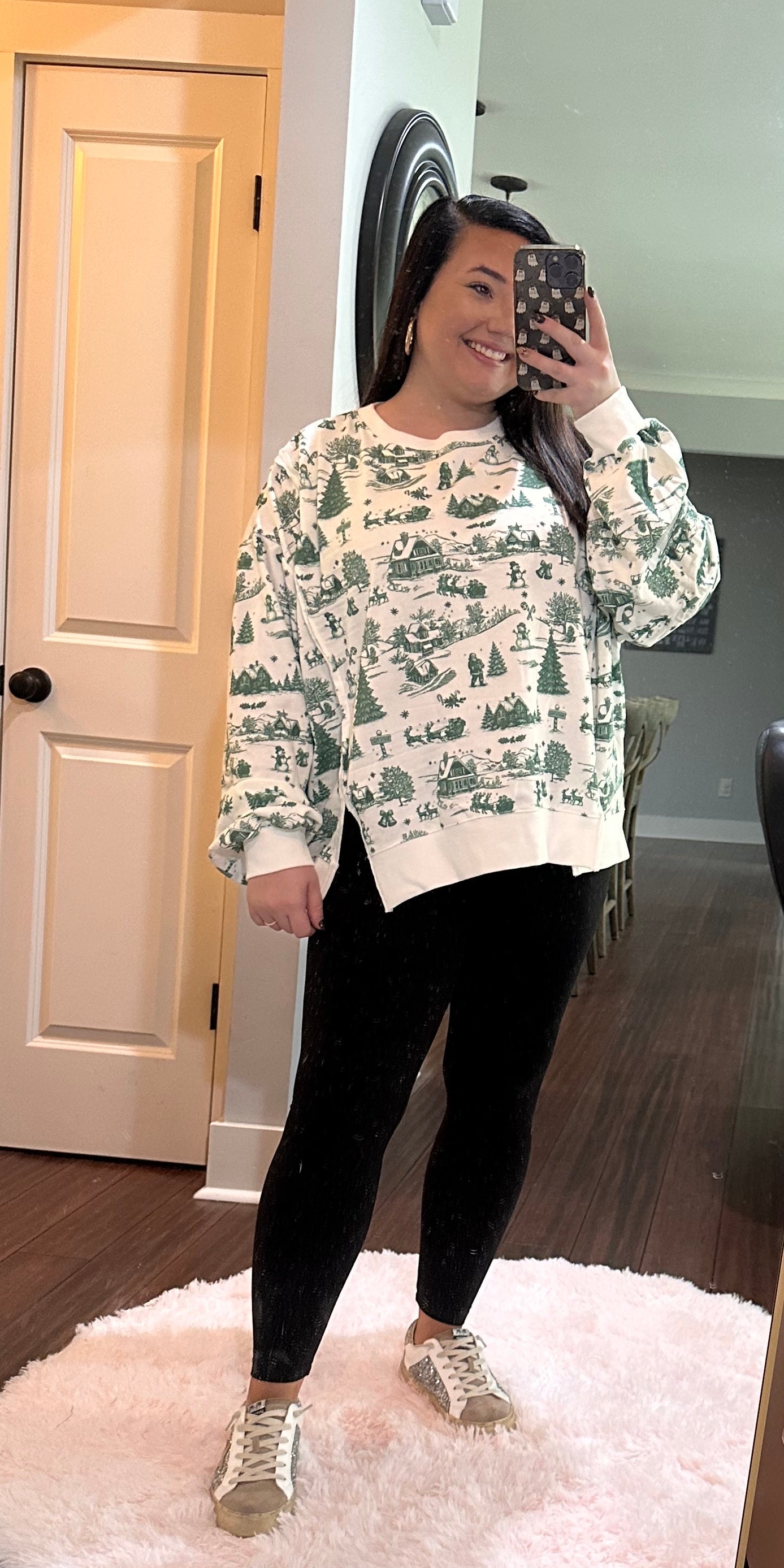 CHRISTMAS TOILE PULLOVER