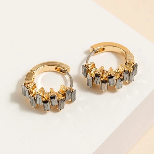 BAGUETTE HUGGIE HOOPS