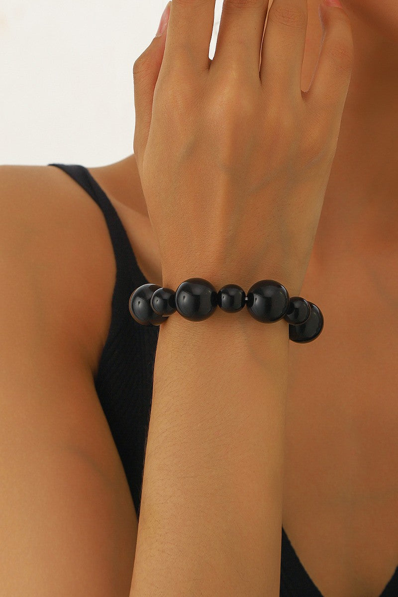 ROUND BEAD STRETCH BRACELET