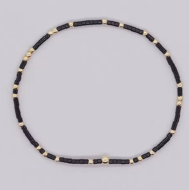 BOHO COLORFUL BALL BEADED BRACELET