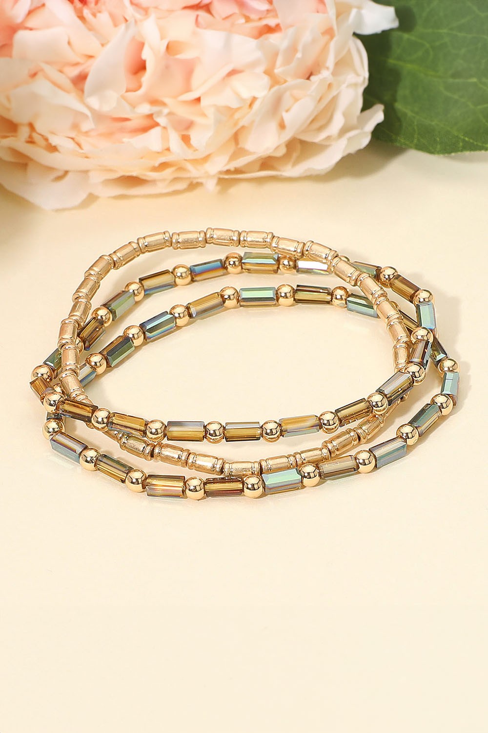 TUBE BEADED STRETCH BRACELETS