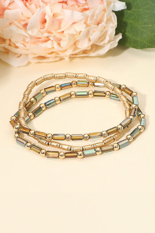 TUBE BEADED STRETCH BRACELETS