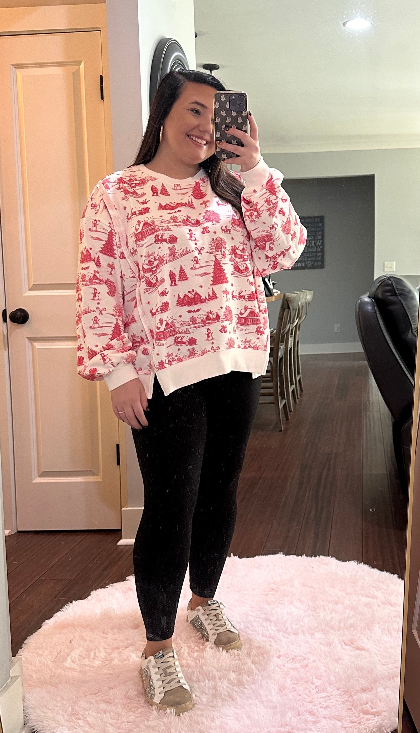 CHRISTMAS TOILE PULLOVER