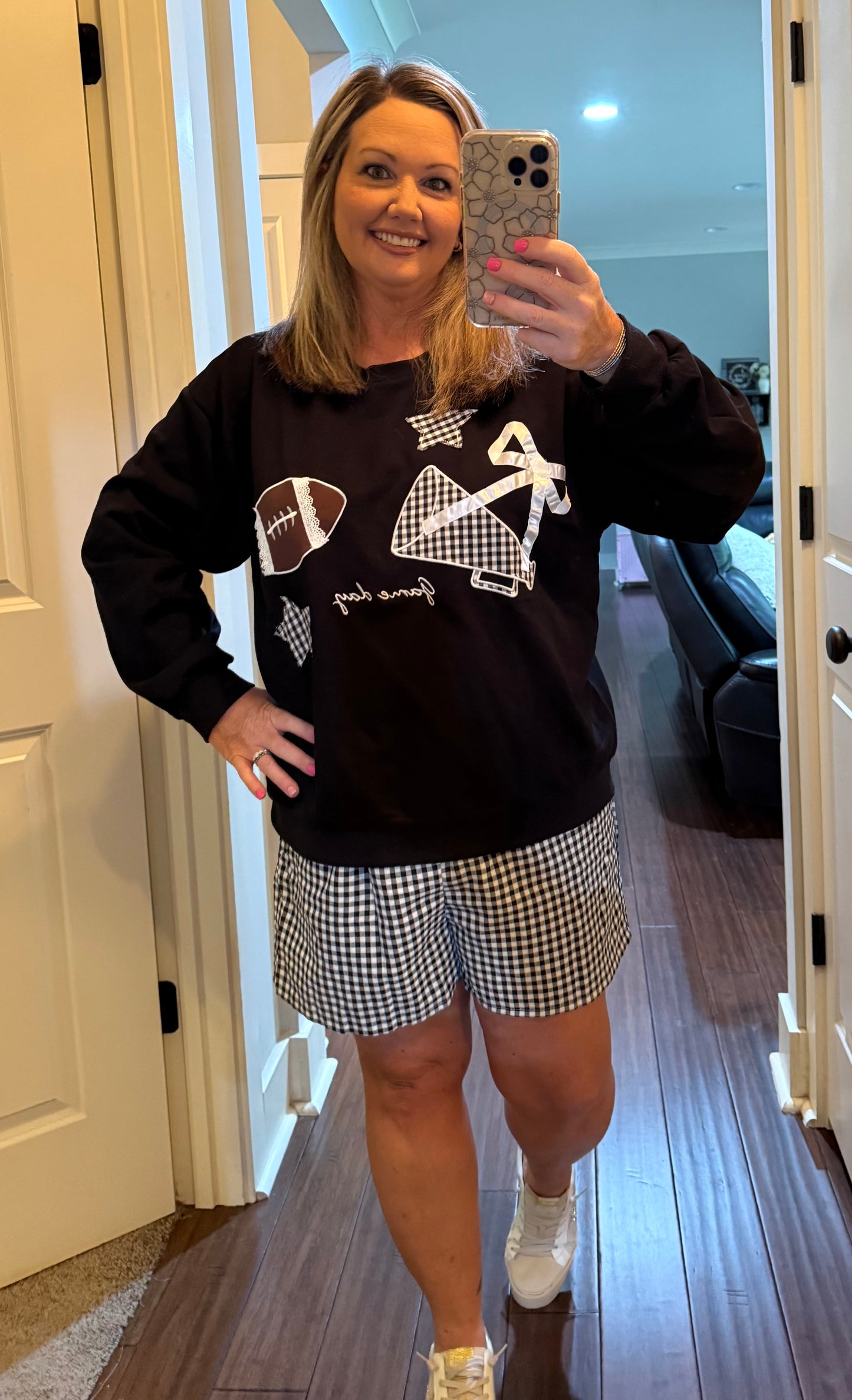 GAME DAY PATCHWORK CREWNECK