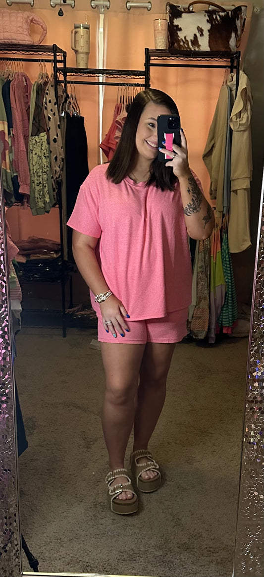 ADELINE MELANGE SHORT SET