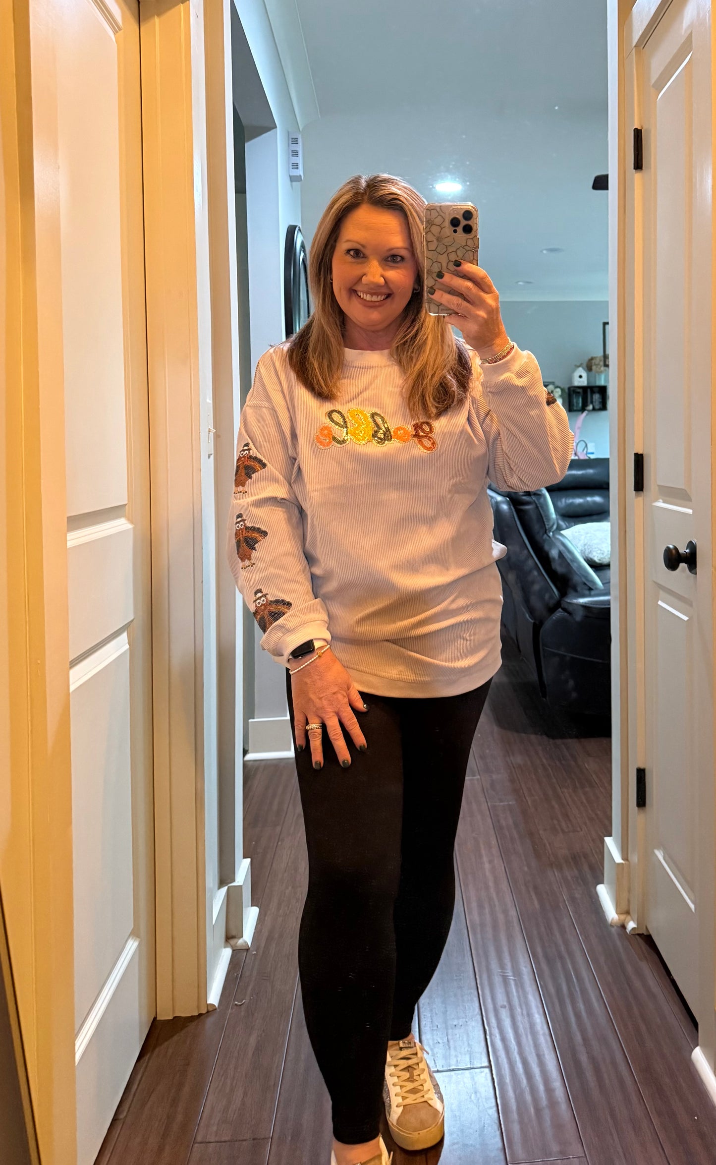 TURKEY SLEEVE GOBBLE PULLOVER