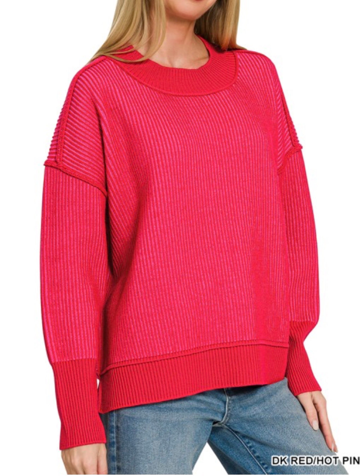 GRETA TWO TONED SWEATER
