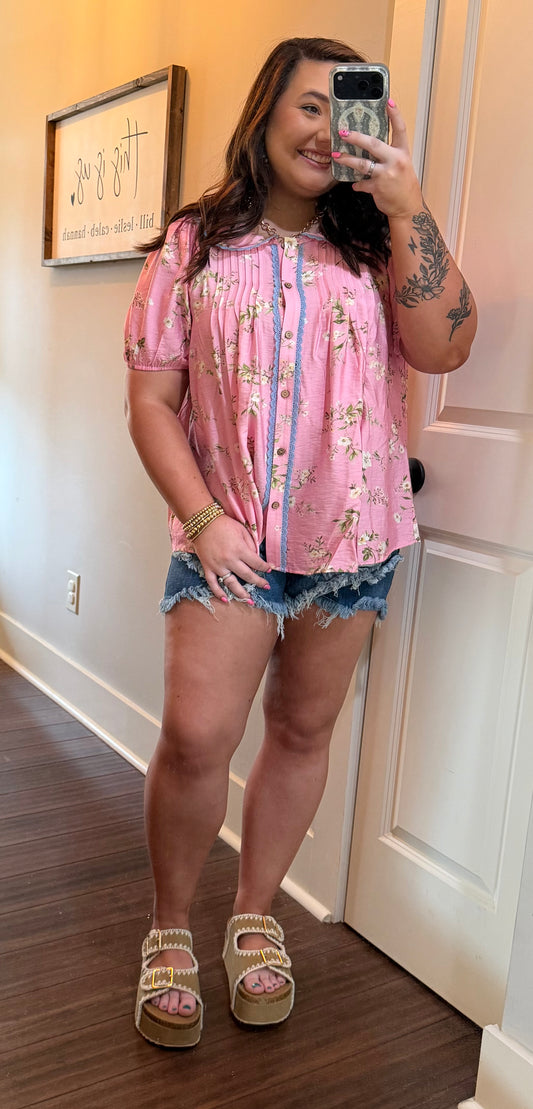 BOTANICAL PATTERN TOP