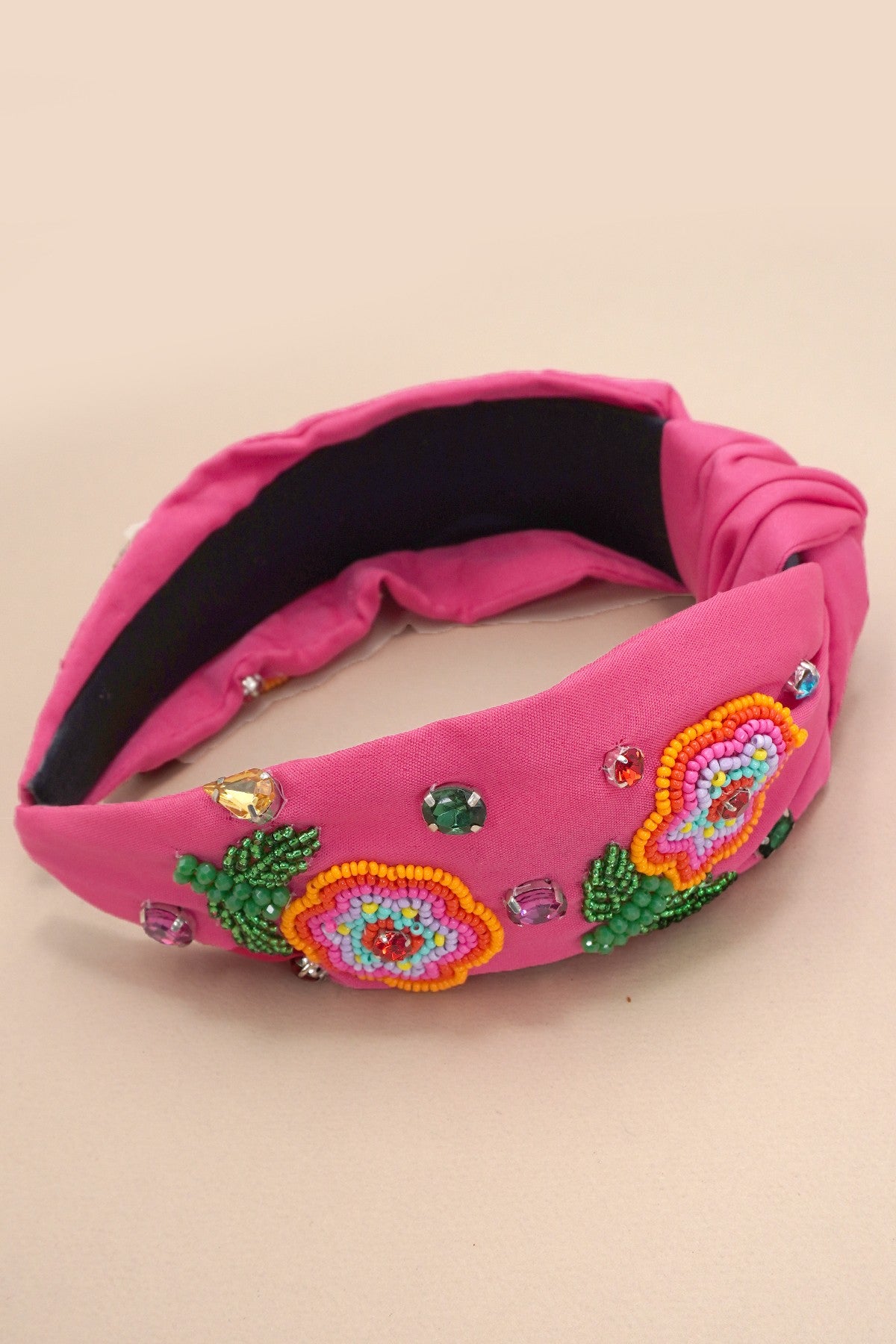 FLOWER SEED BEAD HEADBAND